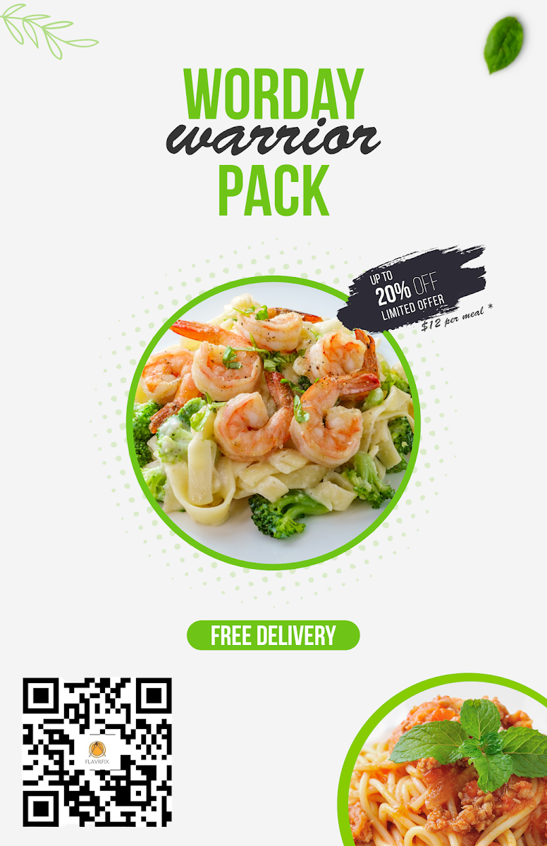 Menu, Flavrfix, Inc.