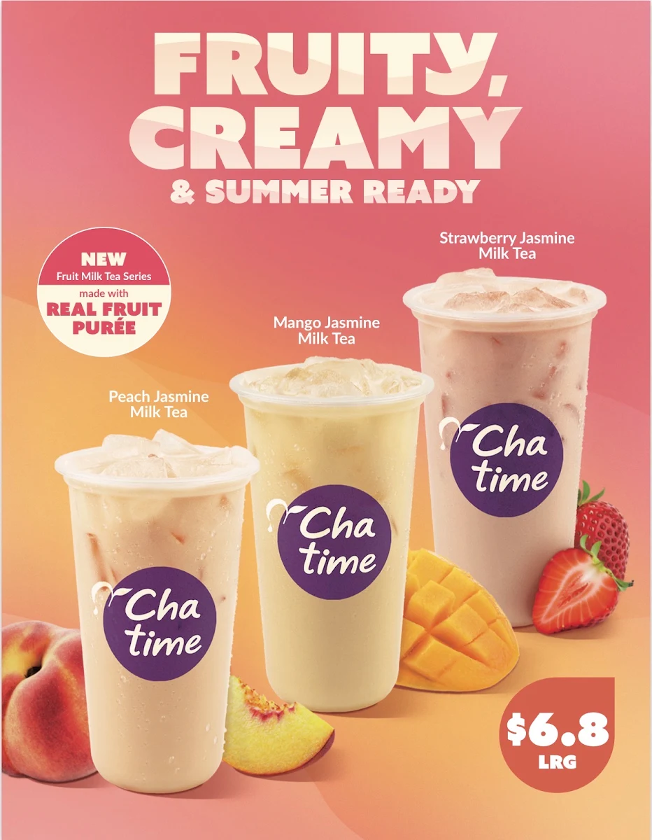 Menu, Chatime Bubble Tea