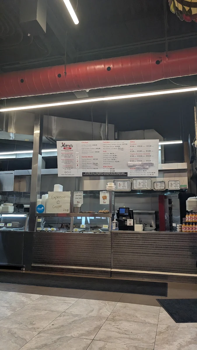 Menu, Mario's BBQ