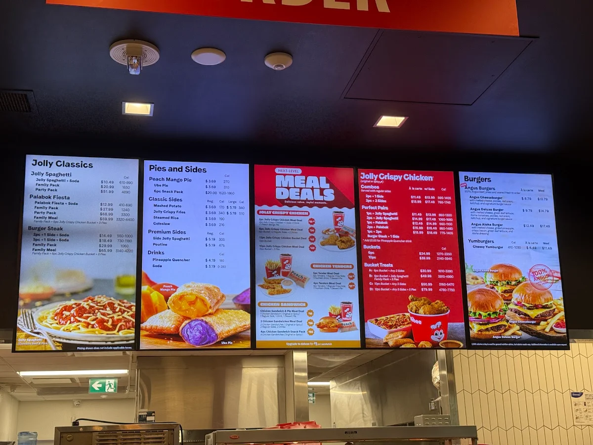 Menu, Jollibee