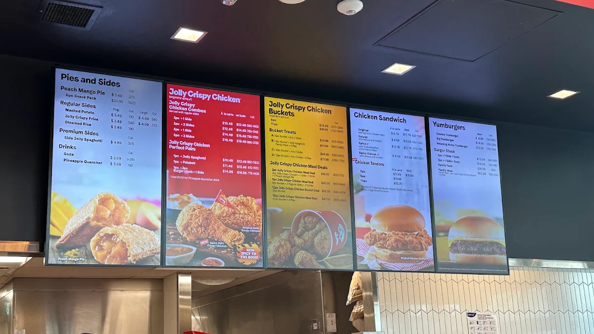 Menu, Jollibee