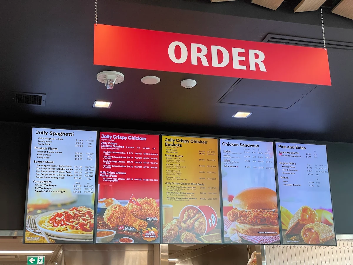 Menu, Jollibee