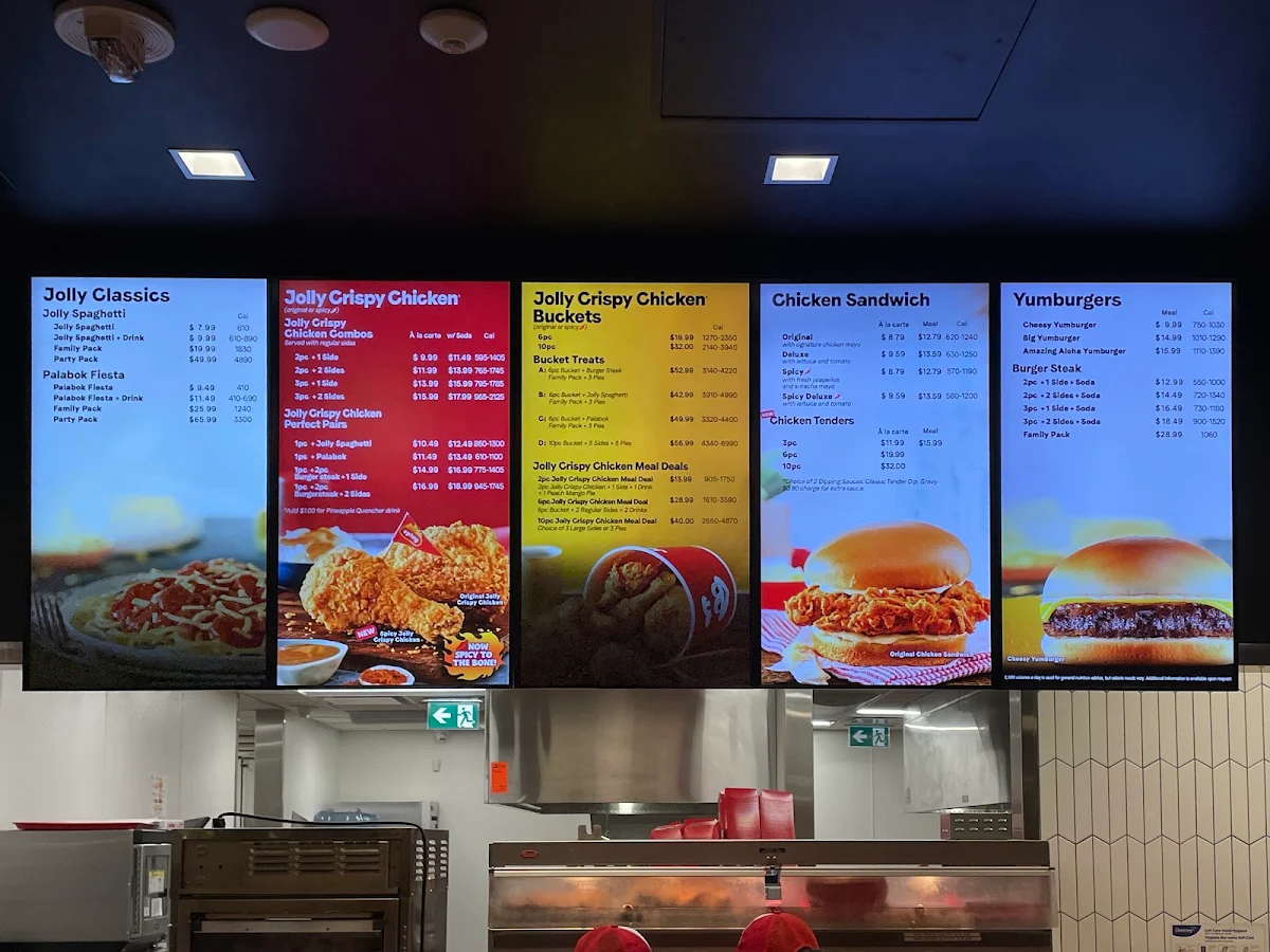 Menu, Jollibee