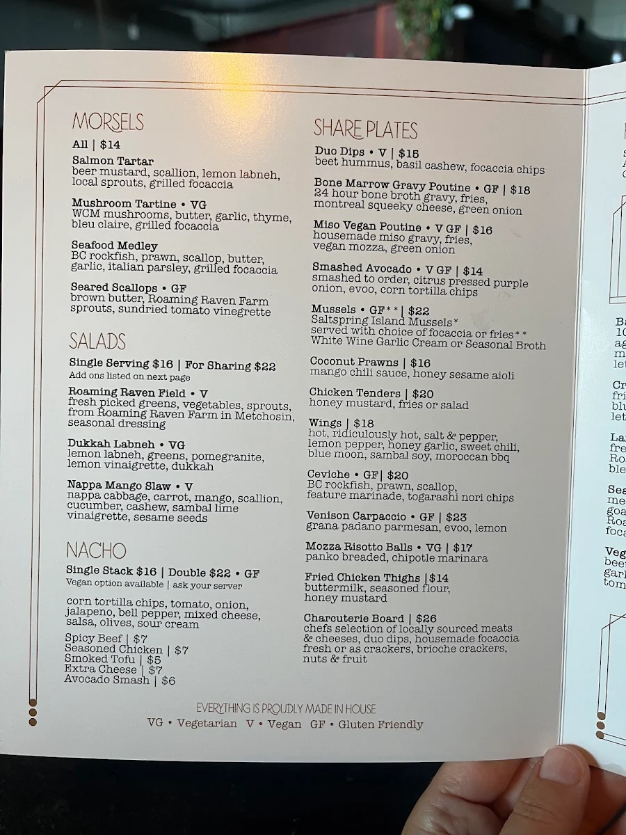Menu, Emporia