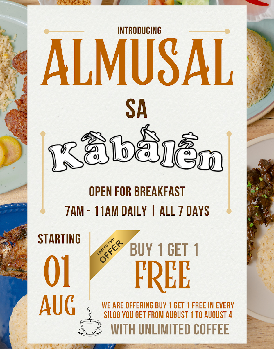 Menu, Kabalen Restaurant