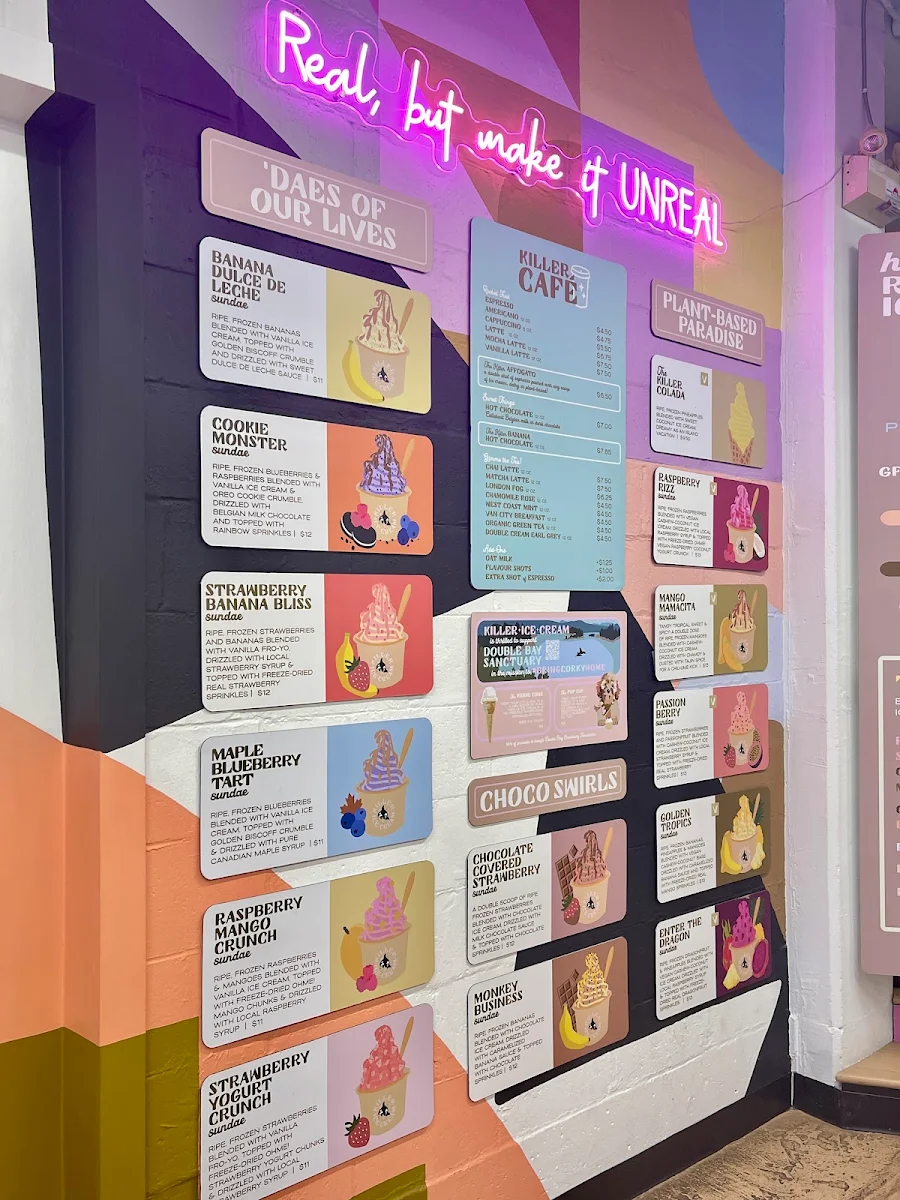 Menu, Killer Ice Cream