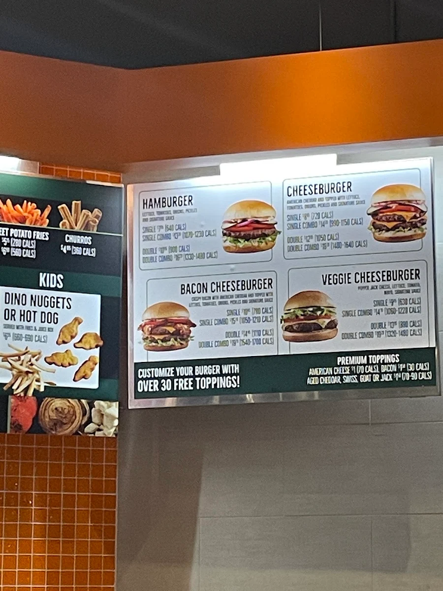 Menu, South St. Burger