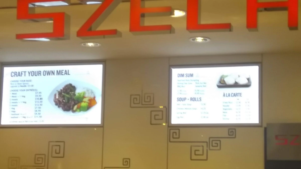 Menu, Szechuan Express