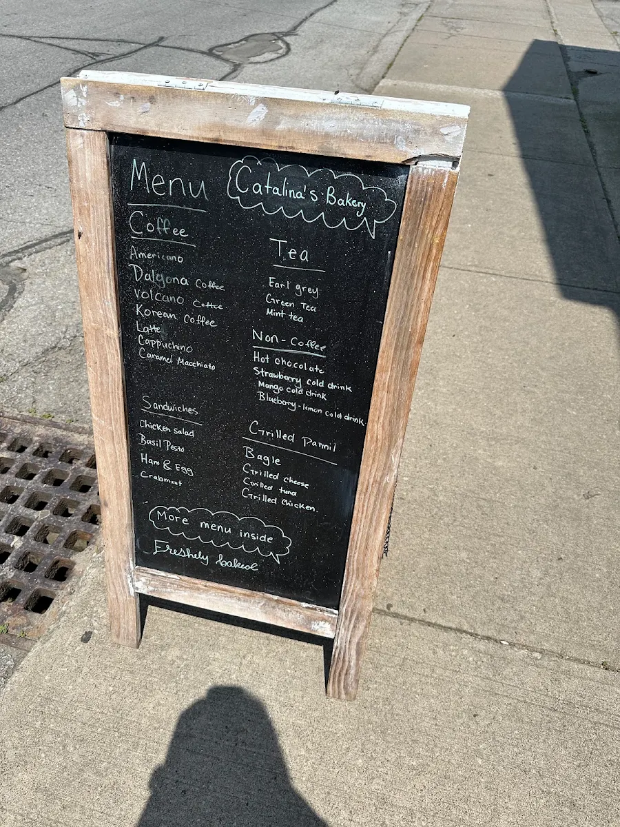 Menu, Catalina's Bakery & Cafe