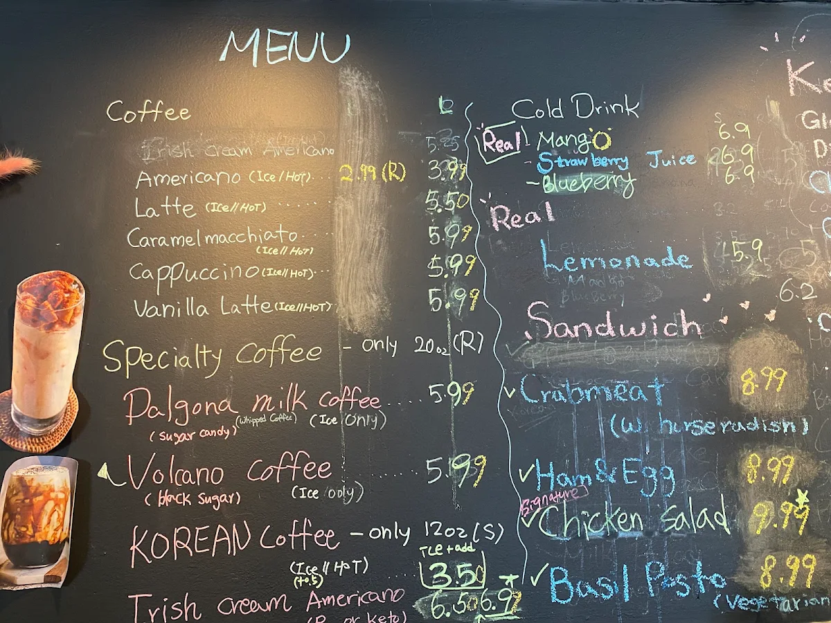 Menu, Catalina's Bakery & Cafe