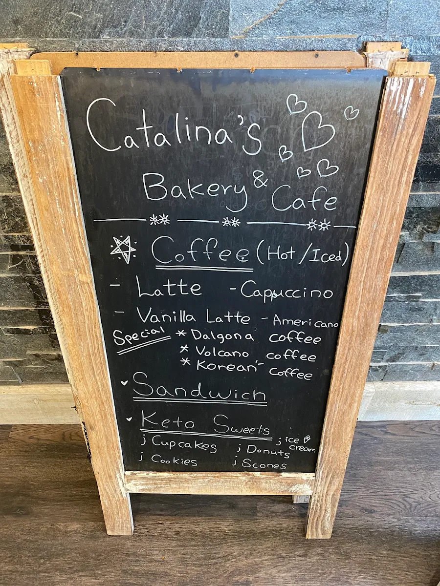 Menu, Catalina's Bakery & Cafe