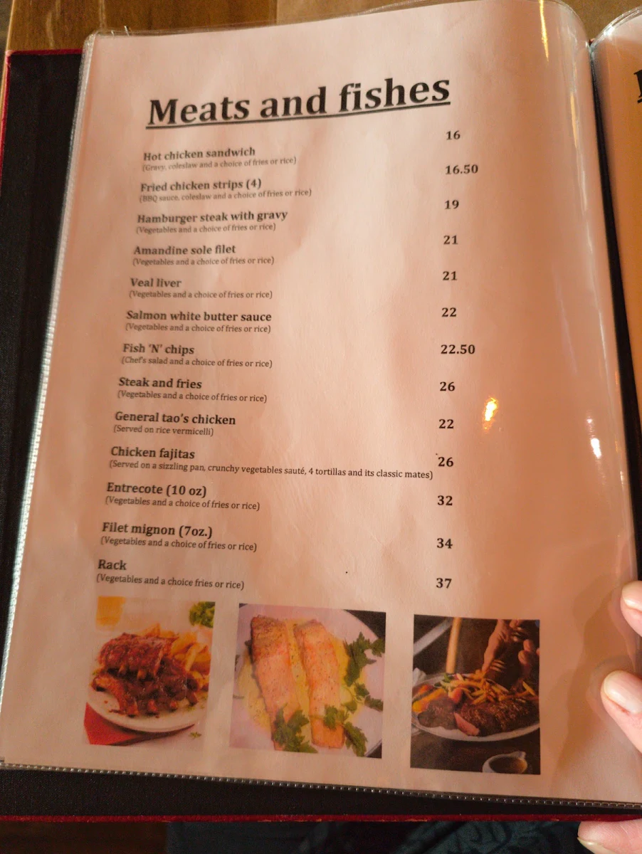 Menu, Radio Café