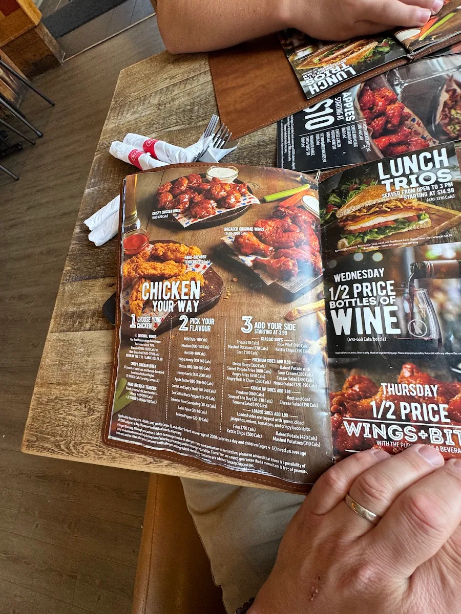 Menu, Kelseys Original Roadhouse