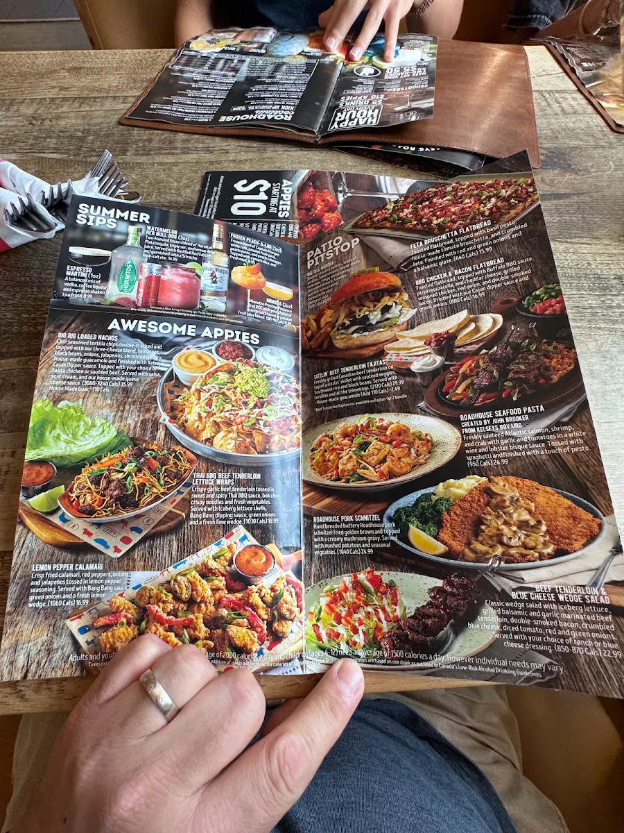 Menu, Kelseys Original Roadhouse