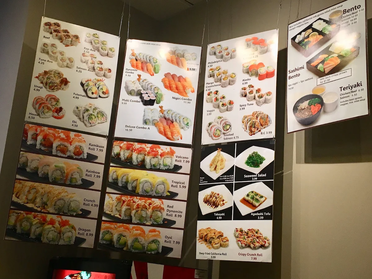 Menu, Togo Sushi