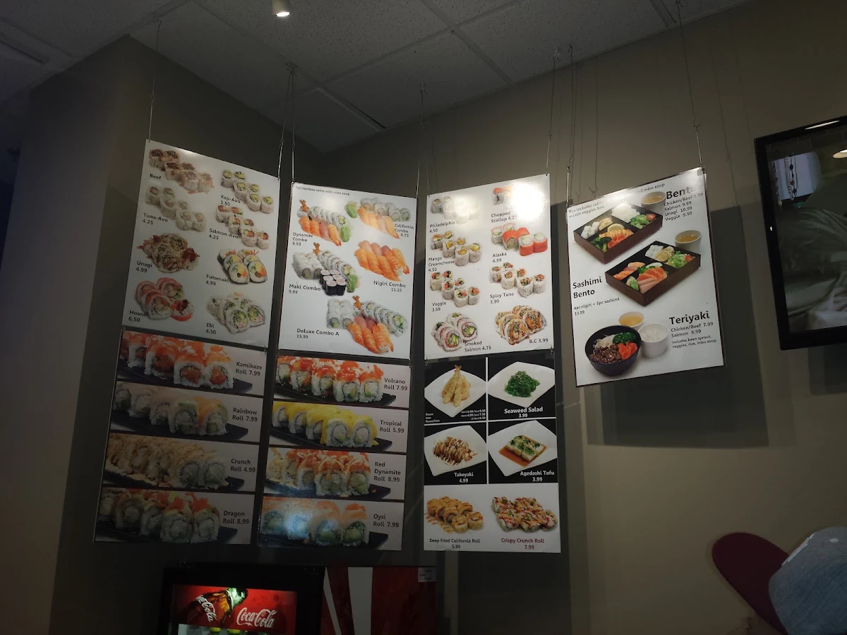 Menu, Togo Sushi