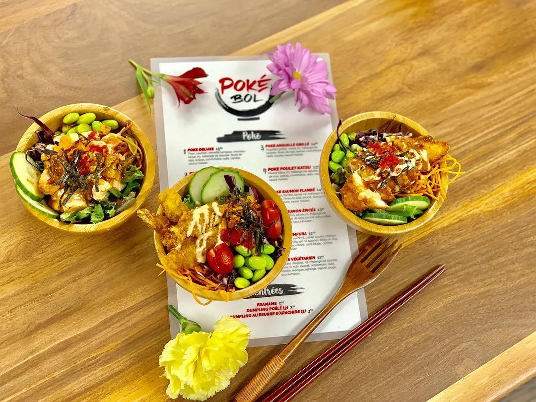 Menu, Poké Bol Mont-Royal E.