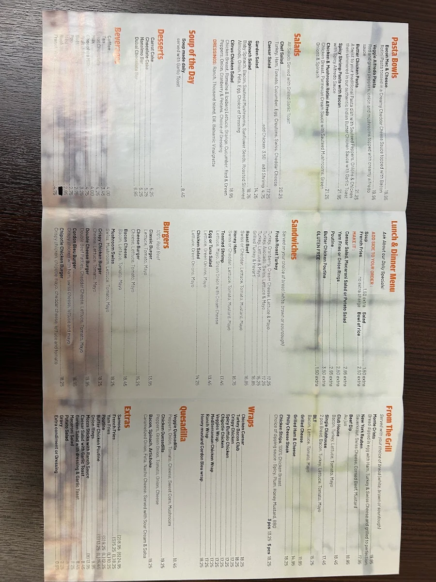 Menu, Little Valley Restaurant & catering curry nights