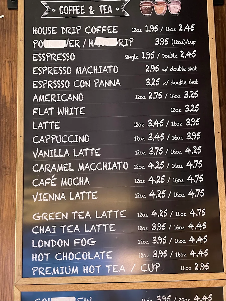 Menu, The Bean Factory Roasting Coffee Shop