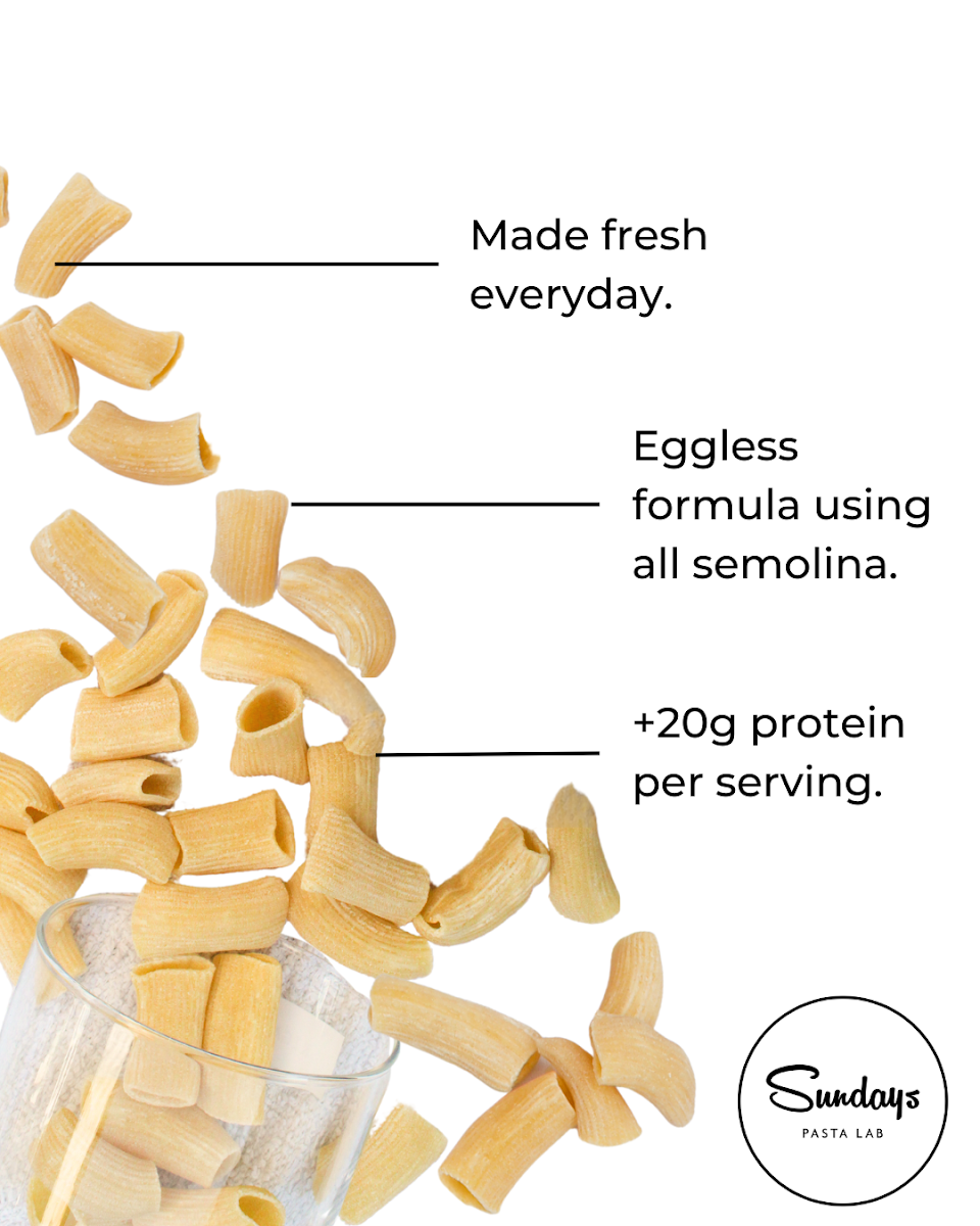 Menu, Sundays Pasta Lab