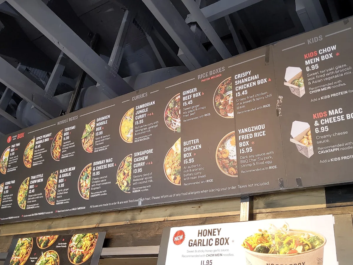 Menu, Noodlebox