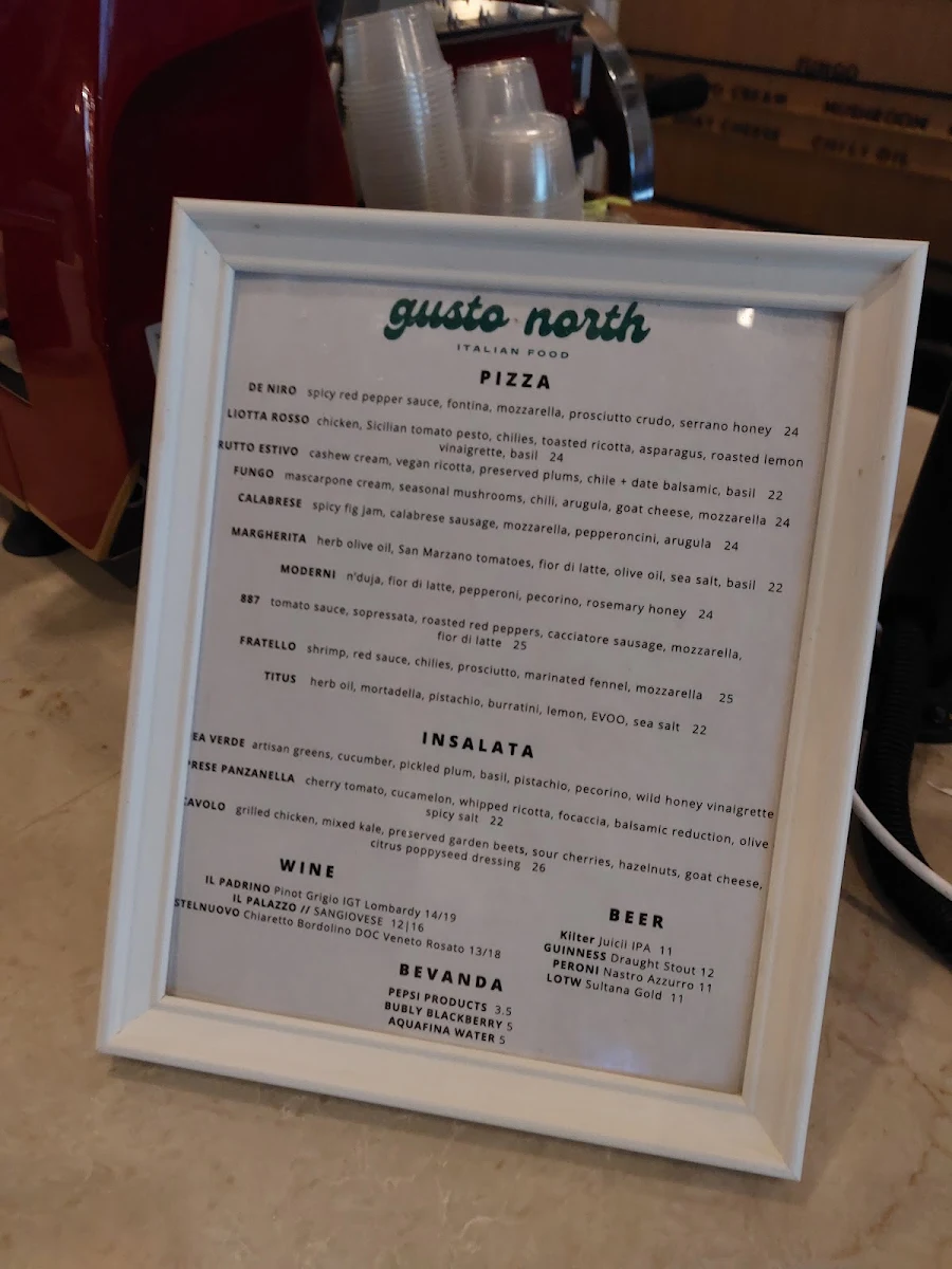 Menu, Hargrave St. Market