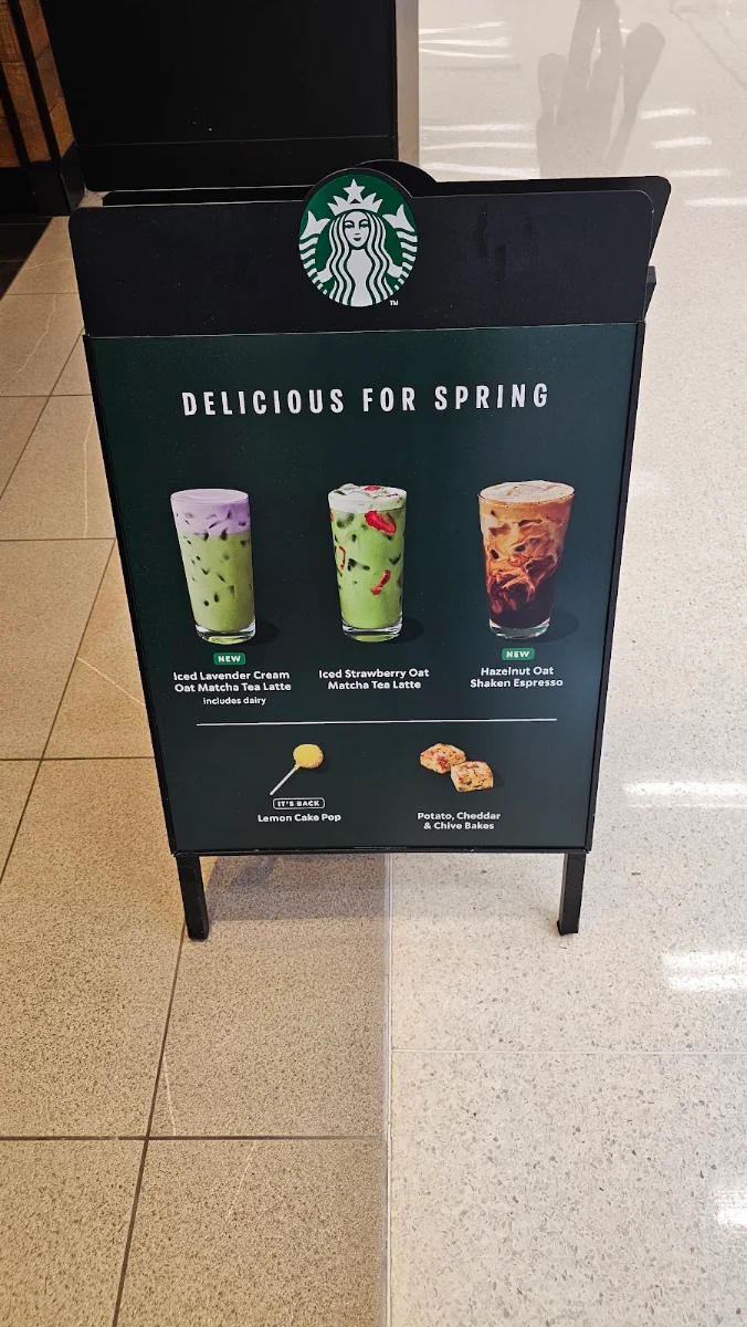 Menu, Starbucks Coffee Company