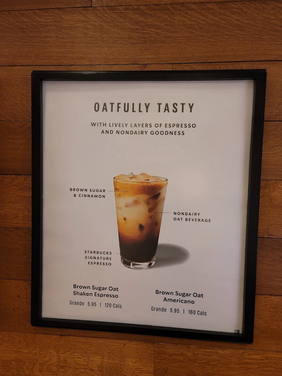 Menu, Starbucks Coffee Company