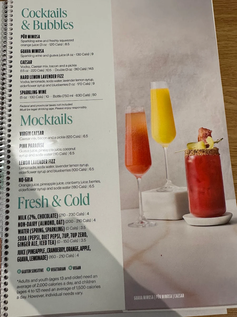 Menu, Pür & Simple