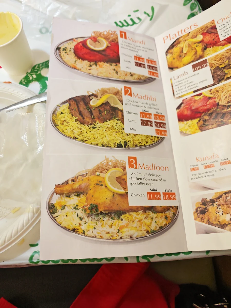 Menu, Mandi Afandi