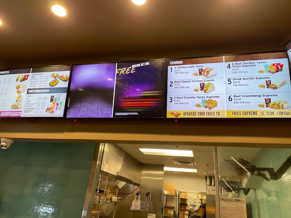 Menu, Taco Bell