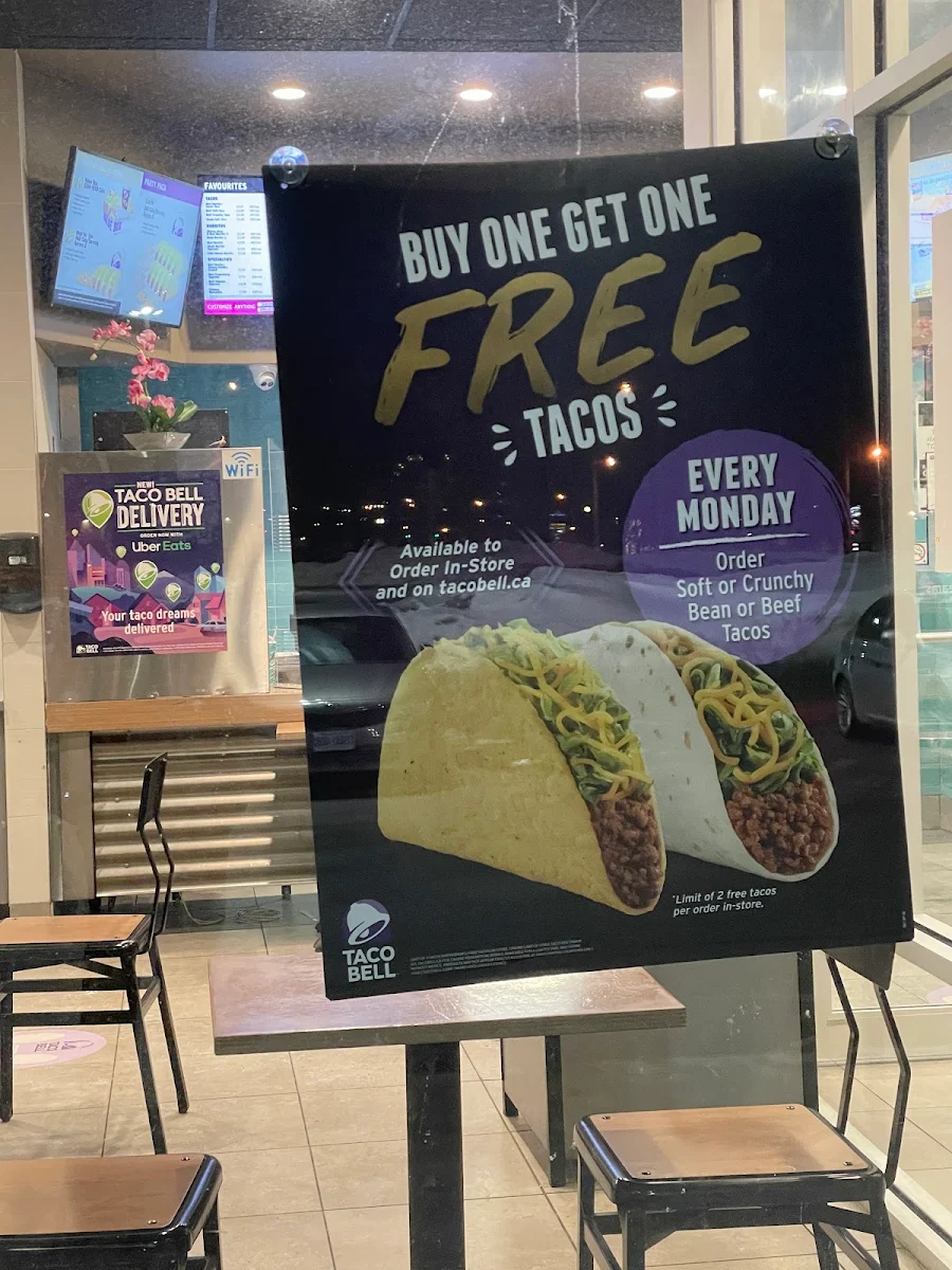 Menu, Taco Bell