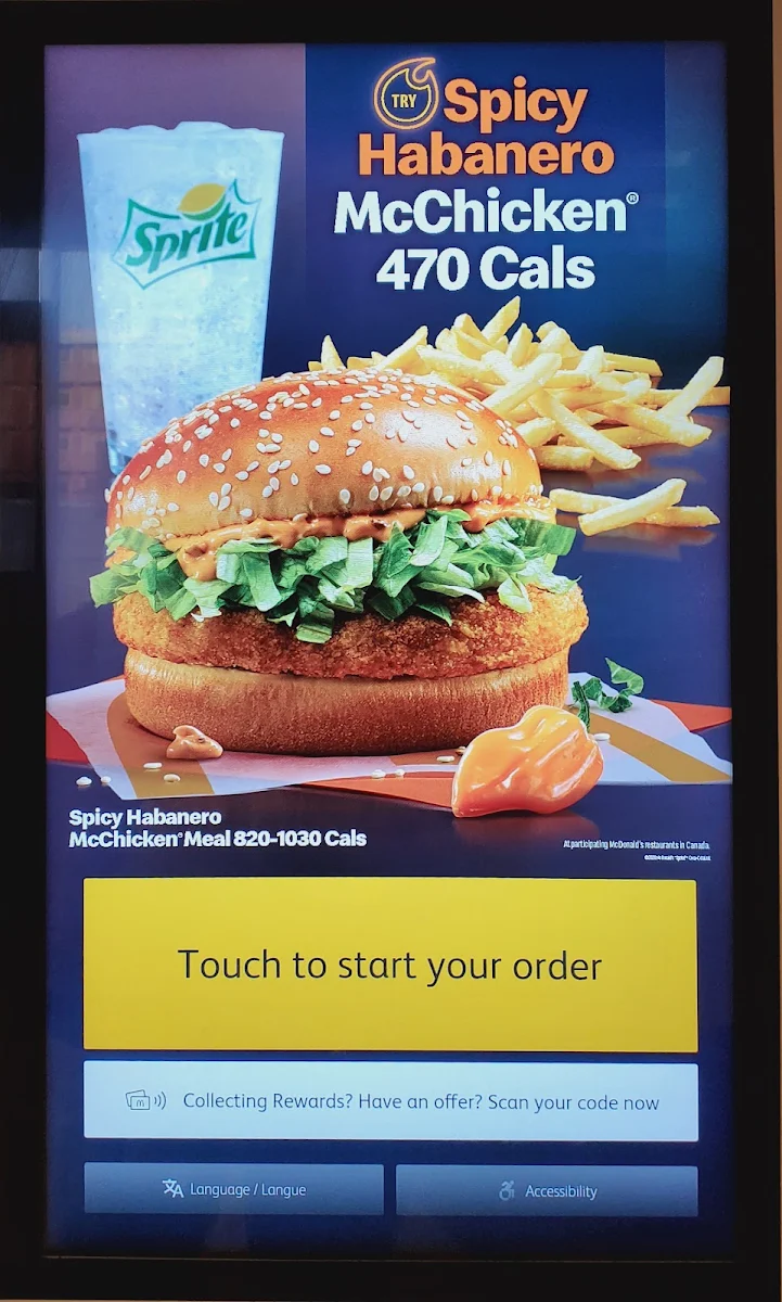 Menu, McDonald's