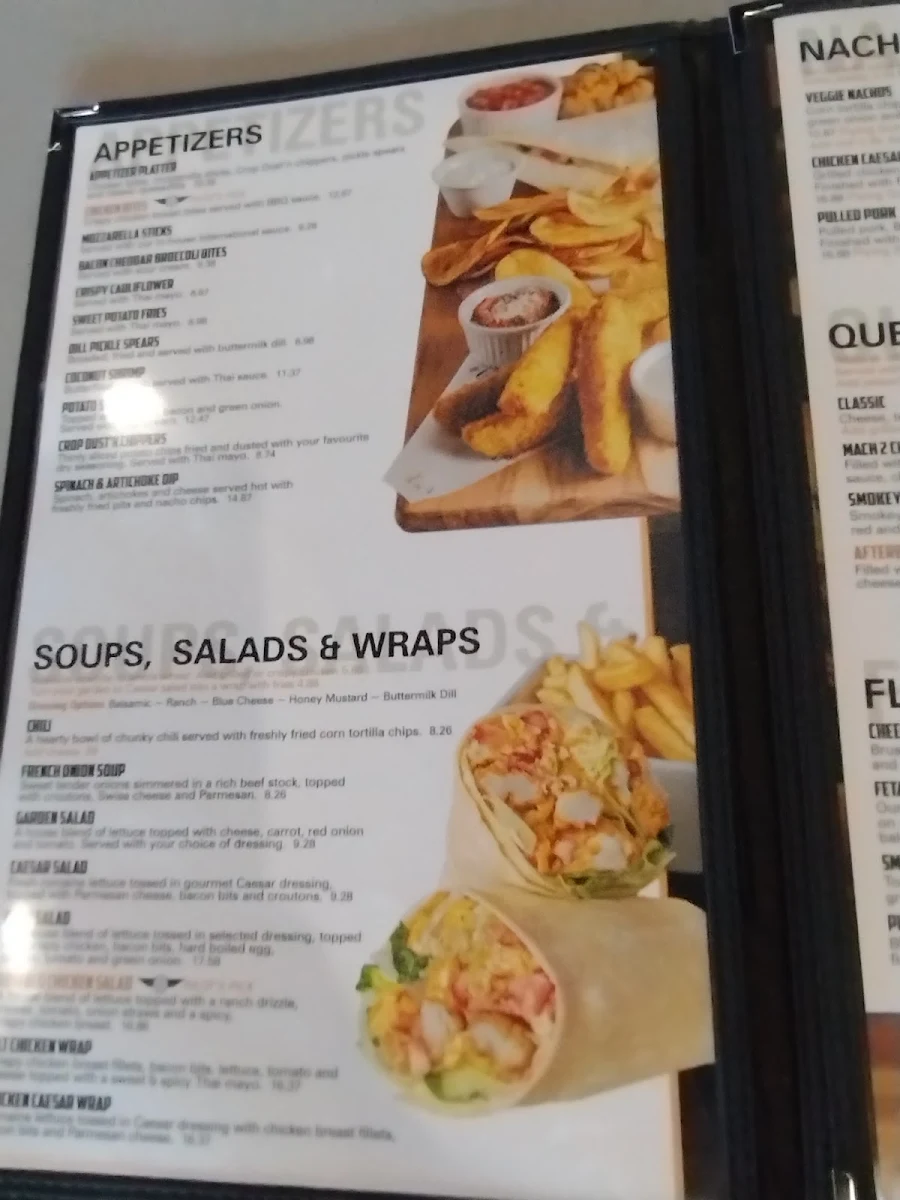 Menu, Wing'n It