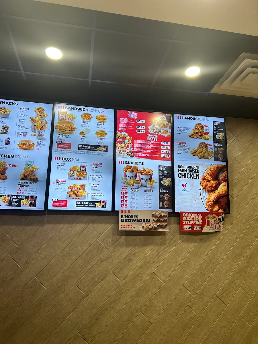 Menu, KFC