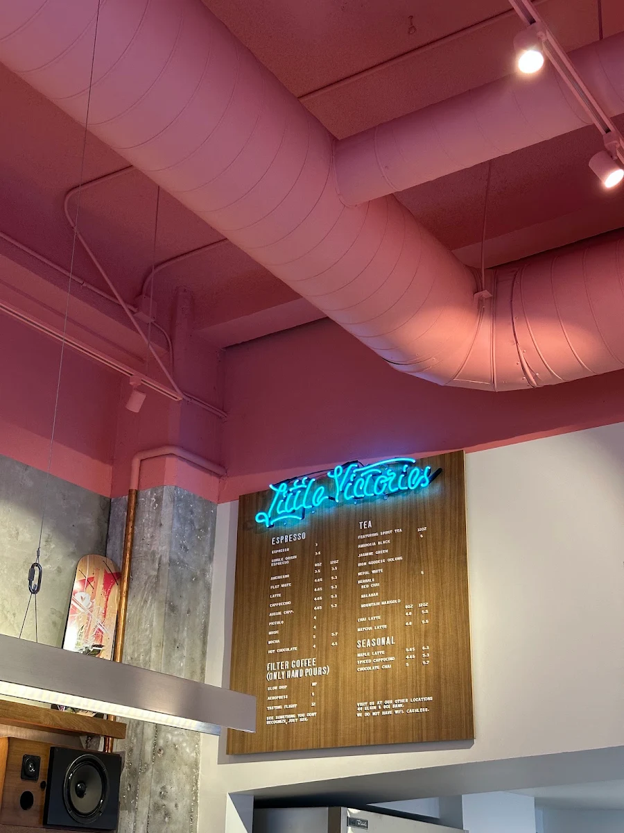 Menu, Little Victories Coffee Roasters - Queen