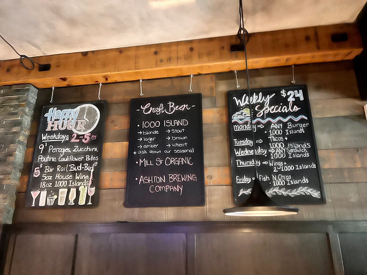 Menu, The Barley Mow (Merivale)