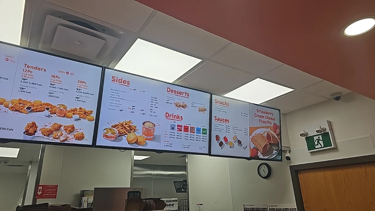 Menu, Popeyes Louisiana Kitchen