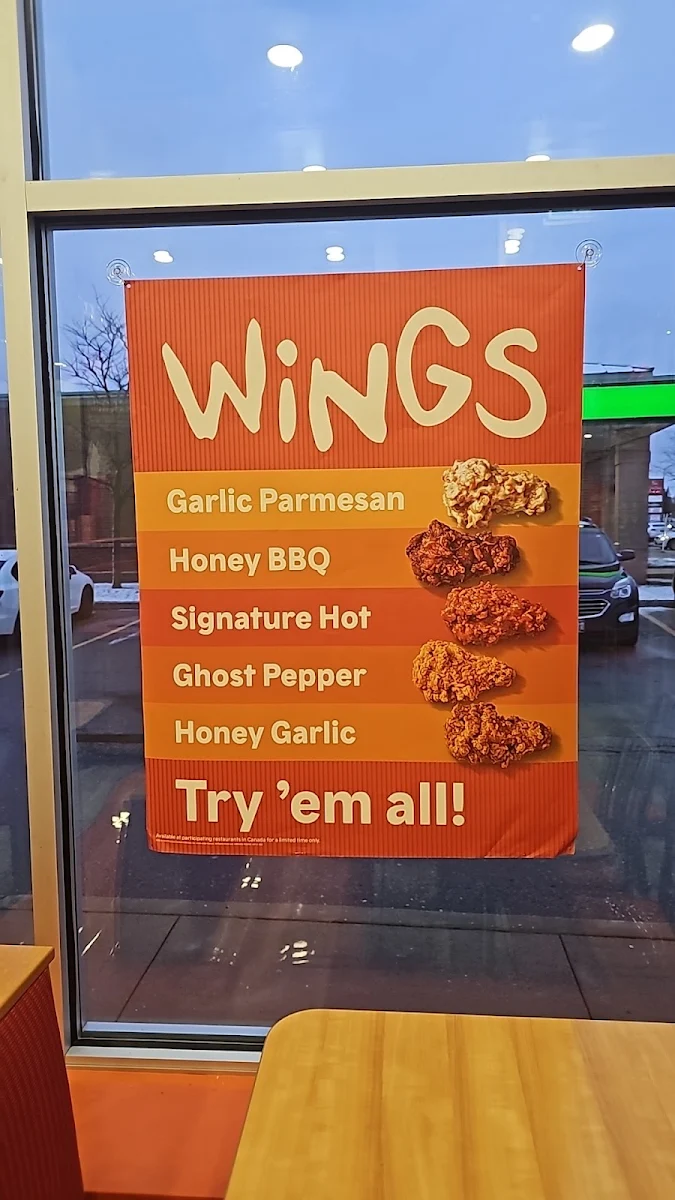 Menu, Popeyes Louisiana Kitchen