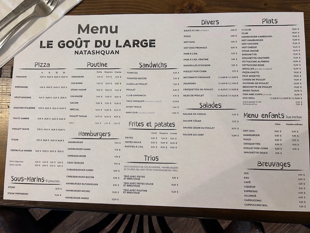 Menu, The Taste of the Sea