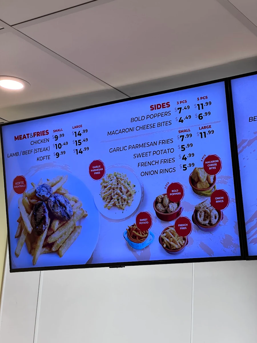 Menu, Donair Dude