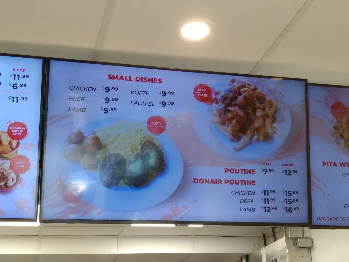 Menu, Donair Dude