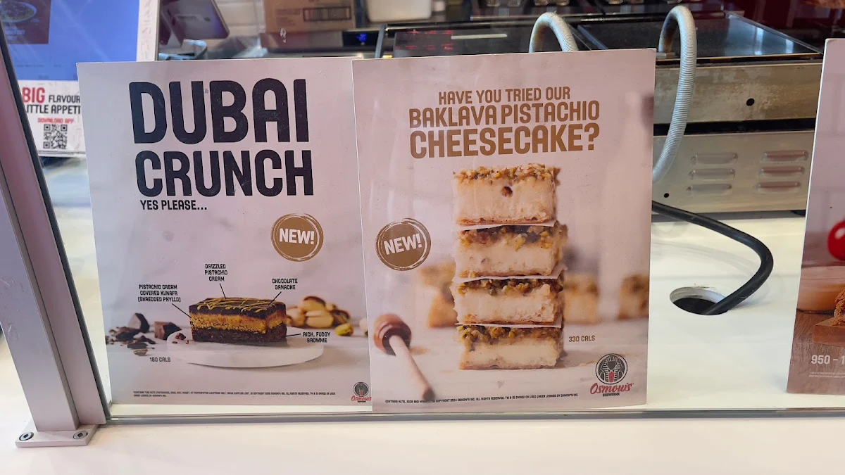 Menu, Osmow's Shawarma