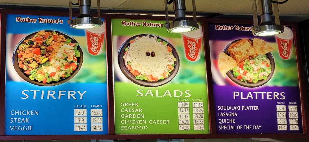 Menu, Mother Nature's