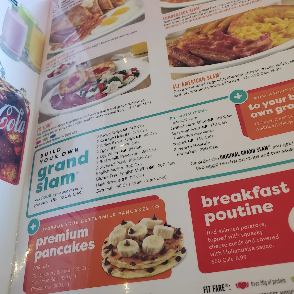 Menu, Denny's Restaurant Lethbridge