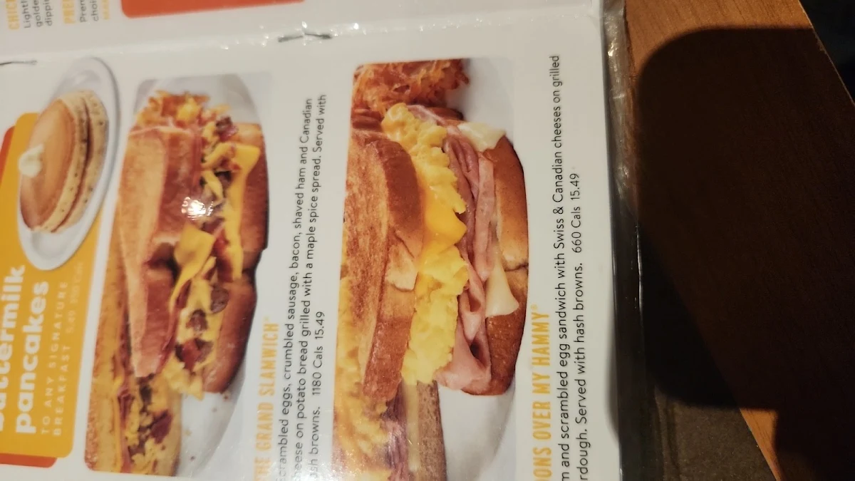 Menu, Denny's Restaurant Lethbridge