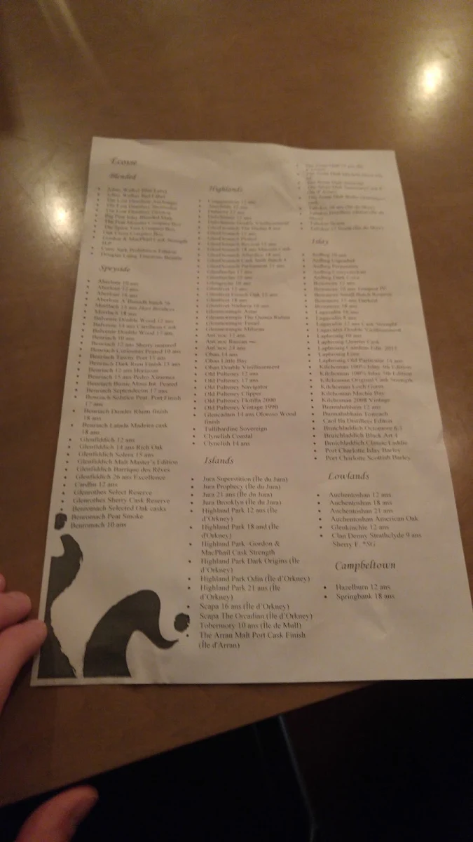 Menu, Fou Aeliés