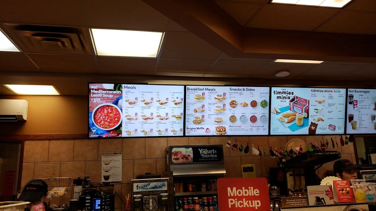 Menu, Tim Hortons