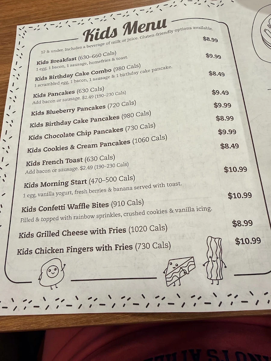 Menu, Stacked Pancake & Breakfast House (Mississauga - Argentia)