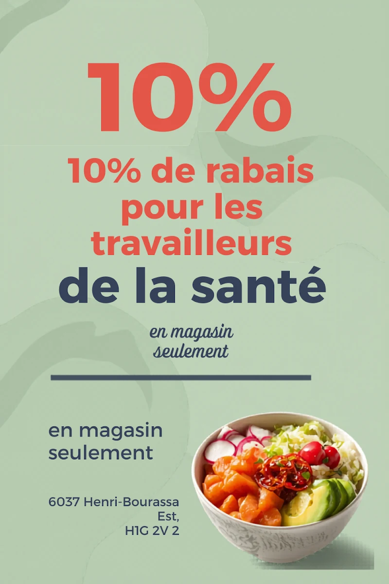 Menu, Le Poke Station Montreal Nord (Place Desy)